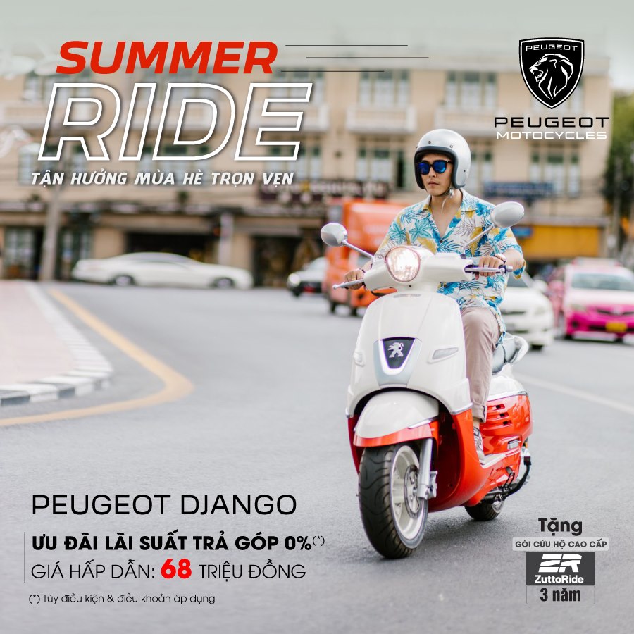 Sản xuất tại Việt Nam Peugeot Django có giá 68 triệu đồng
